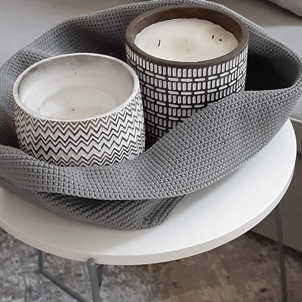 Grey Malleable Wicker Basket - Picture 4 of 8